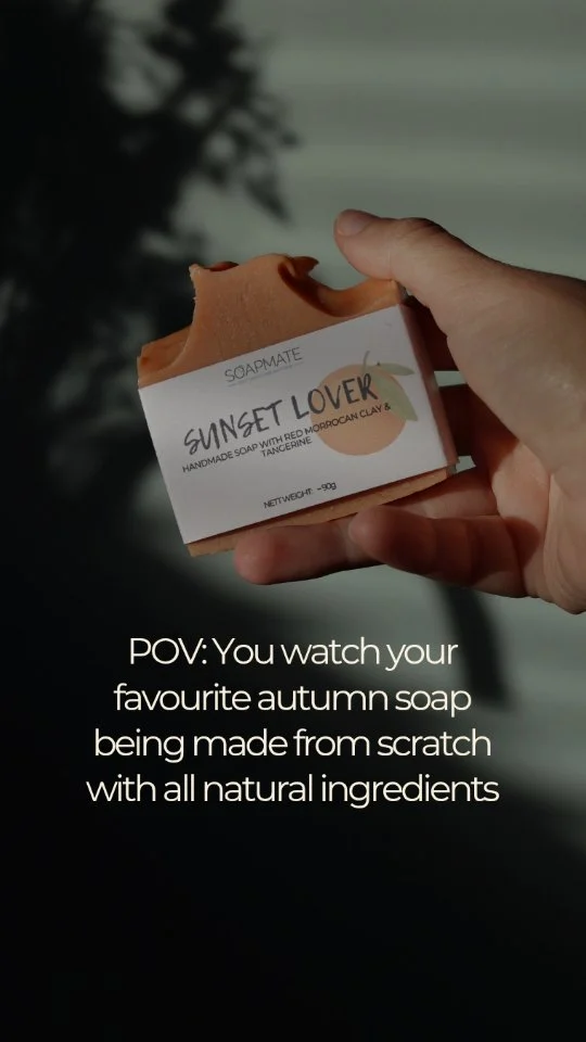 Golden hour, wrapped up into a bar of soap 🍂

This is how SUNSET LOVER comes to life, from raw natural ingredients to a finished bar that smells like everything good about autumn. Experience nourishing oils, butters, and warm clove and tangerine notes blended by hand in small batches.

Every SOAPMATE soap starts the same way it did when I first fell in love with this craft. It's a slow, intentional process where we only use ingredients we would want on our own skin.

The full autumn collection goes live on the website on 21 September. Some of these soaps sell out fast every season, so pre orders are open now if you want to make sure yours is safe 🍂✨️

Which autumn scent are you most curious about? Tell me below 👇

.

.

.

#naturalsoap #coldprocesssoap #zeepmaken #herfstcollectie #natuurlijkeverzorging