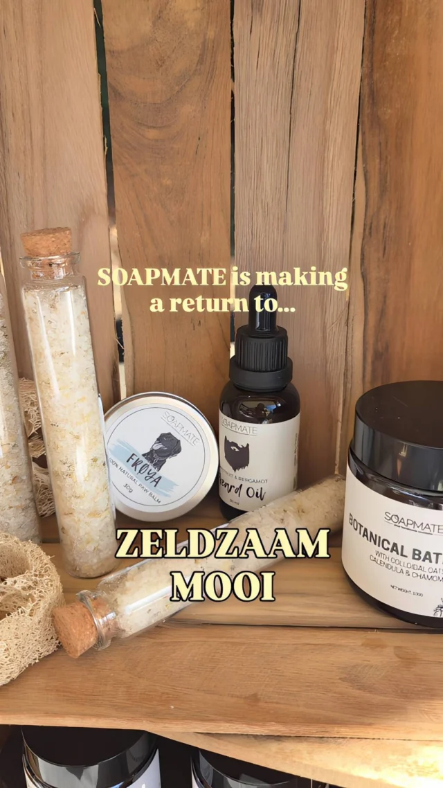 SOAPMATE is returning to Zeldzaam Mooi for its last edition for the year. 

We will be there between 11:00 - 18:00 with our autumn soap collection, as well as a variety of natural skincare favourites!

If you are looking for a thoughtful gift for someone you love, or for a way to take care of your skin in a gentle way, you will certainly find it among our natural skincare products. We will also officially launch our new product then, so you will be the first to know! 😉

If you've been eyeing our products from afar, not sure which one to try, do stop by and take a look - you can also try out our testers. I'll be happy to help you choose or give advice.

Of course, we will be also accompanied by @lowlandhoney so you can also try our delicious local honey and treats.

Are we going to see you there? Drop a comment below with the product you are most excited about!

.

.

.

#zeldzaammooi #sonsbeekpark #cadeauvoorjezelf #natuurlijkezeep #handgemaaktinnederland
